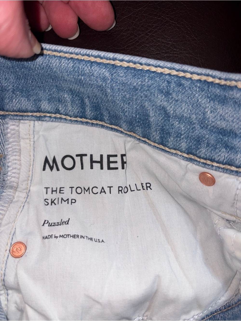 NWT Mother Superior Tomcat Roller Skimp, Puzzled, Retail $268, Size 30 - Picture 9 of 13